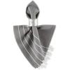 image:imageDII Tassel Stripe Tabletop Collection Decorative Machine Washable Table Runner 14x108 Teal amp OffWhiteGray  White