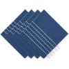 image:imageDII Tassel Stripe Tabletop Collection Decorative Machine Washable Table Runner 14x108 Teal amp OffWhiteNavy  Offwhite
