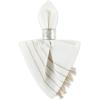 image:imageDII Tassel Stripe Tabletop Collection Decorative Machine Washable Table Runner 14x108 Teal amp OffWhiteWhite  Stone