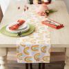 image:imageDII Tassel Stripe Tabletop Collection Decorative Machine Washable Table Runner 14x72 Rainbow PrintRainbow Print