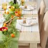 image:imageDII Tassel Stripe Tabletop Collection Decorative Machine Washable Table Runner 14x72 Rainbow PrintRainbow Stripe
