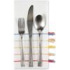image:imageDII Tassel Stripe Tabletop Collection Decorative Machine Washable Table Runner 14x72 Rainbow PrintRainbow Stripe