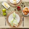 image:imageDII Tassel Stripe Tabletop Collection Decorative Machine Washable Table Runner 14x72 Rainbow PrintYou Do You