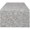 image:imageDII Tonal Recycled Cotton Slubby Rib Tabletop Collection Table Runner 14x72 Leather BrownBlack