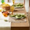 image:imageDII Tonal Recycled Cotton Slubby Rib Tabletop Collection Table Runner 14x72 Leather BrownLeather Brown