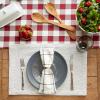 image:imageDII Tonal Recycled Cotton Slubby Rib Tabletop Collection Table Runner 14x72 Leather BrownLight Gray