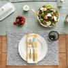 image:imageDII Tonal Recycled Cotton Slubby Rib Tabletop Collection Table Runner 14x72 Leather BrownNavy