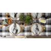 image:imageDII TriColor Check Collection 100 Cotton Tabletop Table Runner 14x108 BlackBlack