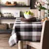 image:imageDII TriColor Check Collection 100 Cotton Tabletop Table Runner 14x108 BlackBlack
