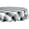 image:imageDII TriColor Check Collection 100 Cotton Tabletop Table Runner 14x108 BlackBlack