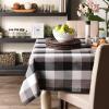 image:imageDII TriColor Check Collection 100 Cotton Tabletop Table Runner 14x108 BlackBlack