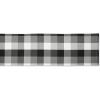 image:imageDII TriColor Check Collection 100 Cotton Tabletop Table Runner 14x108 BlackBlack