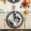 image:imageDII TriColor Check Collection 100 Cotton Tabletop Table Runner 14x108 BlackBlack