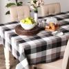 image:imageDII TriColor Check Collection 100 Cotton Tabletop Table Runner 14x108 BlackBlack
