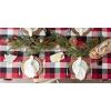 image:imageDII TriColor Check Collection 100 Cotton Tabletop Table Runner 14x108 BlackCardinal Red