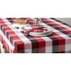 image:imageDII TriColor Check Collection 100 Cotton Tabletop Table Runner 14x108 BlackCardinal Red