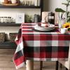 image:imageDII TriColor Check Collection 100 Cotton Tabletop Table Runner 14x108 BlackCardinal Red