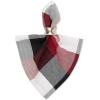 image:imageDII TriColor Check Collection 100 Cotton Tabletop Table Runner 14x108 BlackCardinal Red