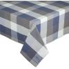 image:imageDII TriColor Check Collection 100 Cotton Tabletop Table Runner 14x108 BlackFrench Blue