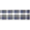 image:imageDII TriColor Check Collection 100 Cotton Tabletop Table Runner 14x108 BlackFrench Blue