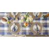 image:imageDII TriColor Check Collection 100 Cotton Tabletop Table Runner 14x108 BlackFrench Blue
