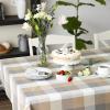 image:imageDII TriColor Check Collection 100 Cotton Tabletop Table Runner 14x108 BlackStone