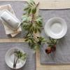 image:imageDII TwoToned Collection Tabletop Placemat Set Vintage Red 6 PieceGray