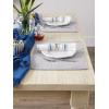 image:imageDII TwoToned Collection Tabletop Placemat Set Vintage Red 6 PieceGray