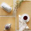 image:imageDII TwoToned Collection Tabletop Placemat Set Vintage Red 6 PieceHoney Gold
