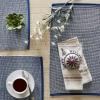 image:imageDII TwoToned Collection Tabletop Placemat Set Vintage Red 6 PieceNavy