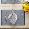 image:imageDII TwoToned Collection Tabletop Placemat Set Vintage Red 6 PieceNavy