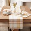 image:imageDII Veranda Plaid Collection Decorative Cotton Everyday Tabletop Table Runner 14x108Napkin Set  20x20
