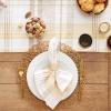 image:imageDII Veranda Plaid Collection Decorative Cotton Everyday Tabletop Table Runner 14x108Napkin Set  20x20