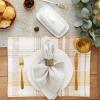 image:imageDII Veranda Plaid Collection Decorative Cotton Everyday Tabletop Table Runner 14x108Placemat Set  13x19