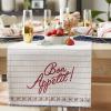 image:imageDII Whats Cookin Collection Tabletop Reversible Table Runner 14x108 Bon AppetitBon Appetit