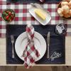 image:imageDII Whats Cookin Collection Tabletop Reversible Table Runner 14x108 Bon AppetitDenim Bon Appetit