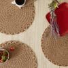 image:imageDII Woven Kitchen Collection Round Placemat Set 15 Round Natural Lattice 6 PieceNatural Lattice