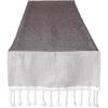 image:imageDII Bordered Dobby Woven Table Runner 15 x 108 Gray 1 PieceBlack