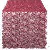 image:imageDII CAMZ38208 16 x 10 Table Runner Roll Silver SequinRed