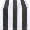 image:imageDII Cabana Dobby Stripe Tabletop Collection 18x72inch Table Runner Navy amp WhiteBlack  White