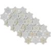 image:imageDII Embroidered Holiday Table Dcor Collection Christmas Kitchen Snowflakes Table Runner 14x54 Silver amp GoldSilver  Gold