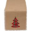 image:imageDII Embroidered Mistletoe 100 Cotton Machine Washable Table Runner for Dinner Parties Christmas and Holidays  14x72Christmas Tree