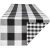image:imageDII Gingham Check Tabletop Collection RedBlack Table Runner 14x72Black