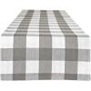 image:imageDII Gingham Check Tabletop Collection RedBlack Table Runner 14x72Grey