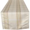image:imageDII Holiday Dining Table amp Kitchen Dcor Metallic Fabric Christmas Table Runner 14x72 Red Tartan PlaidGold  Cream Plaid