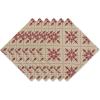 image:imageDII Holiday Nordic Dining Kitchen amp Table Dcor Collection Christmas Placemat Set 13x19 Jacquard Stripe Snowflake 4 PieceScandinavian Snowflakes Print