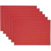 image:imageDII I Love Paris Collection Tabletop Placemat Set Pink Dobby Dots 6 PiecePink Dobby Dots