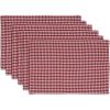 image:imageDII Merry Merry Collection Kitchen Placemat Set 13x19 Tango Houndstooth 6 Piece