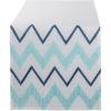 image:imageDII Polyester Embroidered Table Runner for Spring Garden Party Summer BBQ Baby Showers and Everyday Use  14x70 Arrows on Aqua BaseOffwhite Chevron