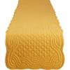 image:imageDII Quilted Farmhouse Collection Tabletop Table Runner 13x72 CranberryHoney Gold